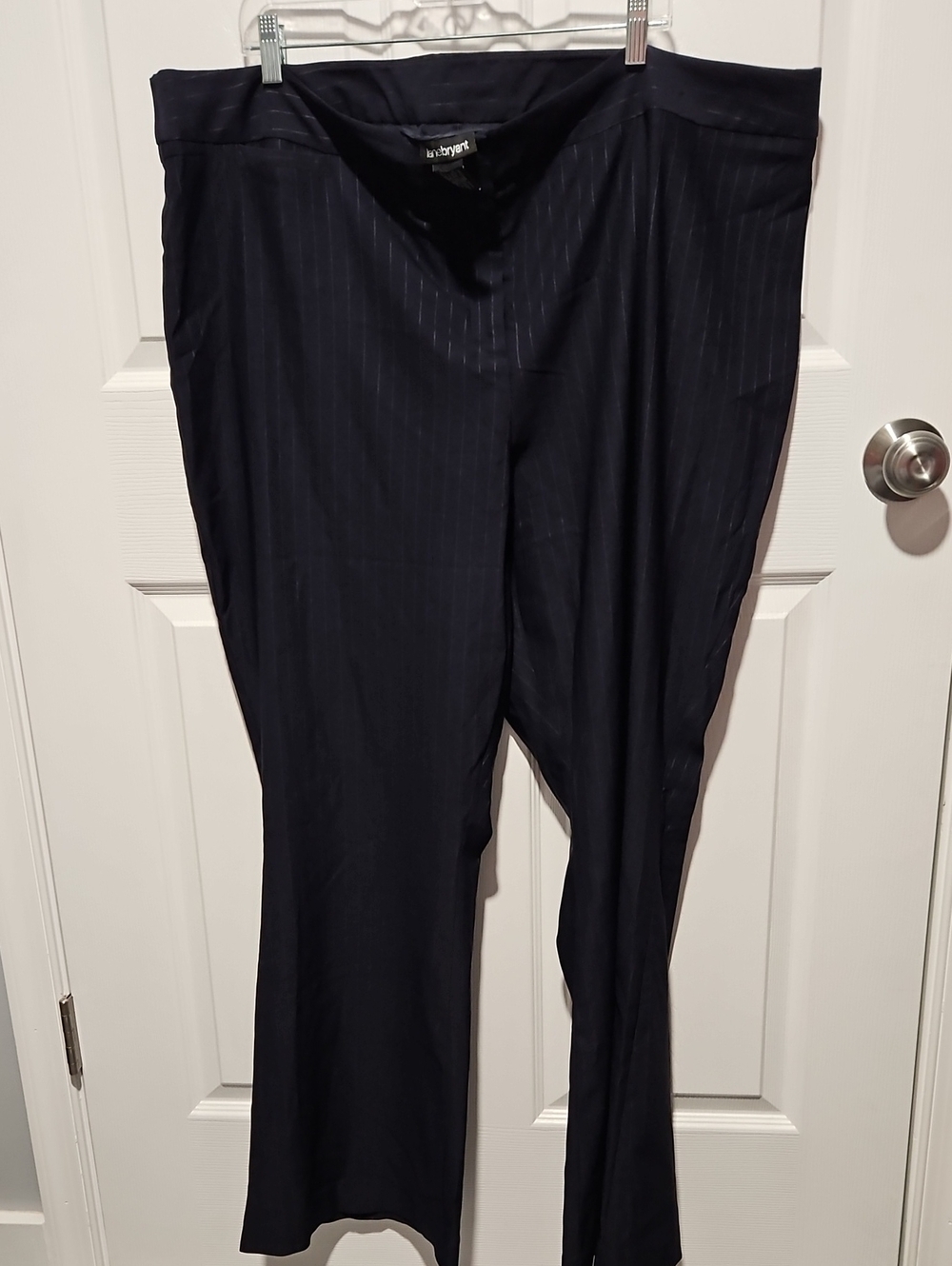 Lane Bryant Navy Pinstripe Suit Pants